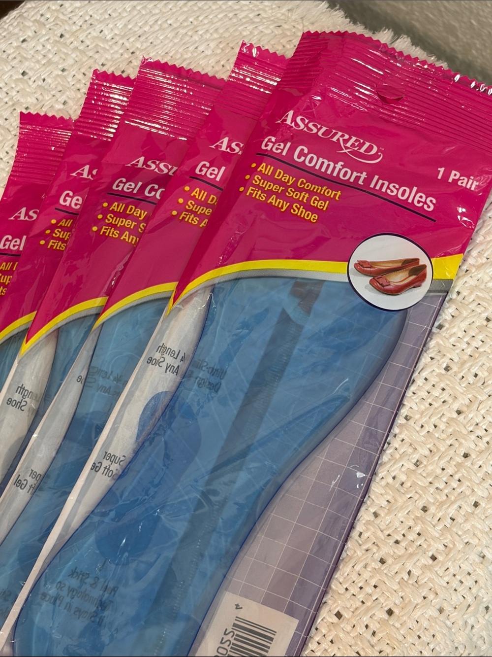 NWT Women's Blue Gel Comfort Insoles - Cushioned Support - Picture 2 of 4